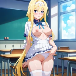 AIWaifuClub (VIP Exclusive) Alice Zuberg uniform (Patreon) [AI Generated]