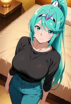 Stigmata - [Request] Pneuma | Xenoblade Chronicles 2 (120 Images) (Patreon) [AI Generated]