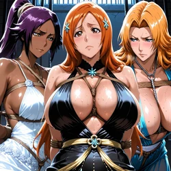 [RE YAMATEMAN] Rangiku Orihime Yoruichi Dress (Patreon) (AI Generated)