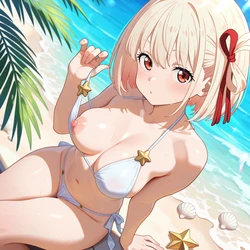 AIWaifuClub Chisato in white. Pure danger in every curve. 🤍🔥 (Part 1) (Patreon) [AI Generated]