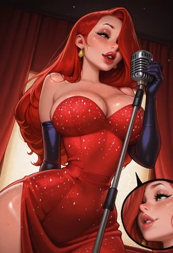 LazyRainbowAI - Jessica Rabbit  (AI Generated) (Patreon)