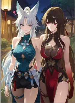2025-09-01 Feixiao x Lingsha Rametaki (Patreon) [AI Generated]