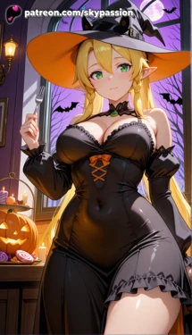 [SkyPassion] Leafa (SAO / Sword Art Online) | Halloween edition [AI Generated]