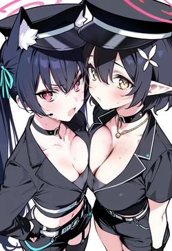 [黑白/Kohaku_99999_]【Premium】Idol Serika & Ayane [AI Generated]