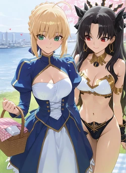 2025-09-26 Artoria x Ishtar Rametaki (Patreon) [AI Generated]