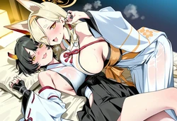 [黑白/Kohaku_99999_]【Premium】Niya & Kaho [AI Generated]