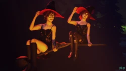 [Deadbolt Returns] Sally and Lizzy: Halloween Fun (Original Characters)