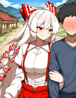 [Dusk] Mokou NTR: Bet with Kaguya gone wrong (Patreon) [AI Generated]