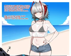 [Dusk] W: NTR on Beach (Patreon) [AI Generated]
