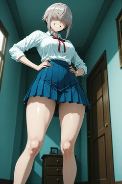 [Uzaki-Chan wa Asobitai] Yanagi Uzaki - Playing with my boyfriend alone at home (AI Generated)