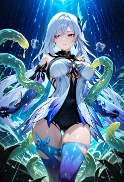 [GachaGirls] Skirk and the Ancient Dendro Vines 🌿 【143 pics】 (Patreon) [AI Generated]