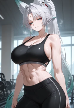 [Allenby] Feixiao Blacked at the Gym [Ai Generated]