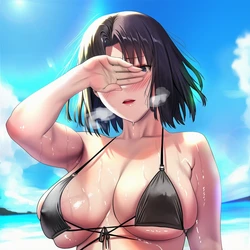 [Jormunai] Summer ryougi shiki x BBC [125p] (Patreon) [AI Generated]