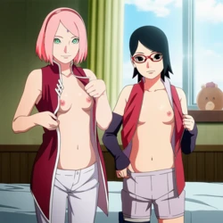 TheFarAi Sasuke X Sakura and Sarada (Ai Generated)
