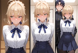 Tsukinoo - 8/5 Saber (セイバー) × Shinji (慎二 ) 80P (New Style) (Patreon) [AI Generated]