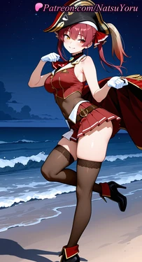 [NatsuYoru] Houshou Marine (VTuber) [AI Generated]