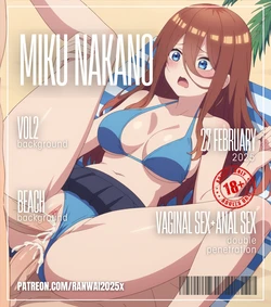 ranwai2025x Miku Nakano (Bikini) 中野 三玖 (Patreon) [AI Generated]