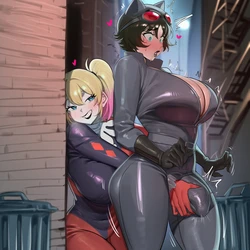 (Lulu) Catwoman and Harley Quinn (English) [AI Generated]