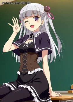 [Bluu AI] Naruse Maria (The Testament Of Sister New Devil Departures) [AI Generated]