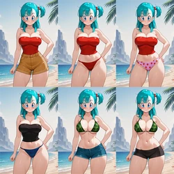 Rena AIkawa - Bulma - Outfit Variations [Ai-Generated]