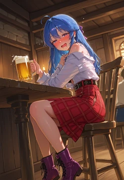 DRUNK GLASS TEASE – PURPLE LACE SWEAT GRIP [AI Generated]