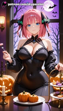 [SkyPassion] Nino Nakano (The Quintessential Quintuplets) | Halloween Edition 🎃 [AI Generated]