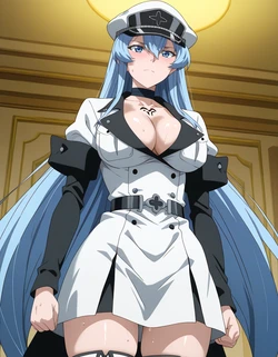 Purpleh31 - Esdeath (Akame Ga Kill!) default outfit 220P (Patreon) (AI Generated)