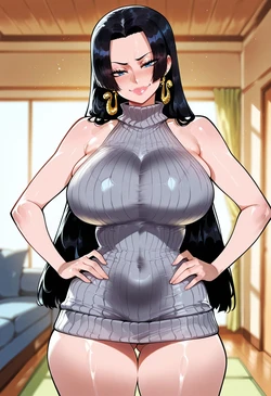 IsbjornePixiv Boa Hancock VK Sweater BBC (136p) [AI Generated]