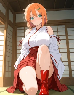 Purpleh31 - Hanabi (Senran Kagura) default outfit 252p (Patreon) (AI Generated)