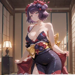 [kkleo] Katsushika Hokusai - Fate Grand Order (AI Generated)