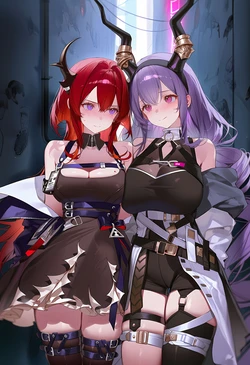 [kilerai] Surtr & Typhon - Arknights (AI Generated)