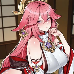 [Ri / RiahriS2] Yae Miko [AI Generated]