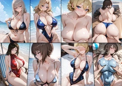 Murata_san - Late-Summer Illustration Collection Girls und Pan*er [AI Generated]
