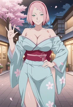 Sakura Haruno Onsen [AI Generated]