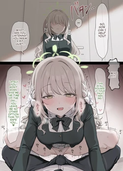 [Ajimu Satori] Renraku shitekurenai Sensei o Gaman no Genkai de Osocchau Miyo | Miyo Loses it and Rapes Sensei (Blue Archive) [English] [Team Rabu2]