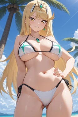 [Ankake Nameko] Mythra/Hikari 水着 [AI Generated]