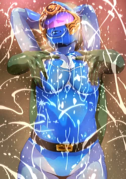 [Zizi] Heroine White Milk Shower! HurricaneBlue-hen (Ninpuu Sentai Hurricaneger)