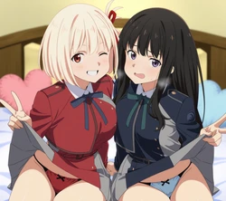 [Pixiv] Liang-Qi (2364945) - Lycoris Recoil — Chisato Nishikigi and Takina Inoue — Various Things [AI Generated]