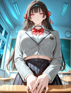 [太公嗷天] 🔞 班上新来的转学生千咲（附压缩包） Chisa - Wuthering Waves (Patreon) (AI Generated)