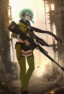 Lem0nen - [Request] SAO/GGO - Sinon/シノン (274P) (Patreon) [AI Generated]