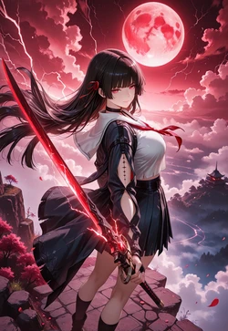 CHISA - BLOOD RED MOON [AI Generated]