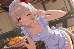 PR for a new maid cafe [AI Generated]
