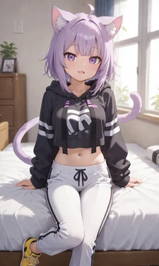 PoppyFlowerAI [special] Okayu Nekomata (猫又 おかゆ) - Holo no Graffiti (Patreon) [AI Generated]