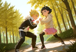 Boruto and Himawari (1) [Ai Generated]