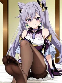 Aria Vermillion  刻晴 - Keqing - 01 - Special - REQUEST (Patreon) [AI Generated]