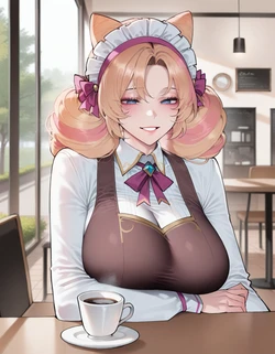 Ri / RiahriS2 cafe cuties Gwen [AI Generated]