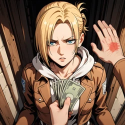[pandaeyes] Annie Leonhart drugged forced sex [AI generated]