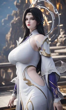 Xuan Yi Mo Yan in Black Clothes 4K 111P [AI Generated]