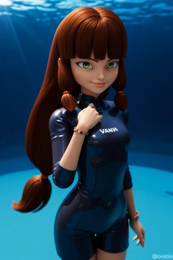 Black Miracle - Cerise Bianca - Lila Rossi Underwater (Part 1) (AI Generated)