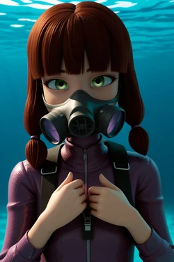 Black Miracle - Cerise Bianca - Lila Rossi Underwater (Part 5) (AI Generated)